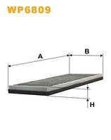 Фильтр салона Ауди 80, 90 WP6809/K1004A угольный WIX