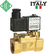 Электромагнитный клапан для воздуха 1/2', НЗ, 21WA4ROB130 ODE Италия, +90°С, нормально закрытый электроклапан.