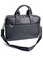 Портфель із натуральної шкіри  190015-4 Black.Чоловічі сумки-планшети оптом і в роздріб в УкраЇні на сайті, фото 2