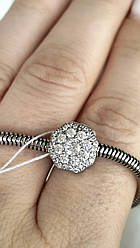 Срібна Шарм для браслета Пандора в камінні