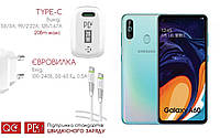 Quick Charger 20W 3A для смартфона Samsung Galaxy A60 2019 SM-A6060, Быстрая зарядка