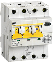 Автоматический выключатель дифференциального тока АВДТ34 C50 30мА (IEK)