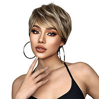 Перука коротка, натуральне синтетичне волосся DC127-1