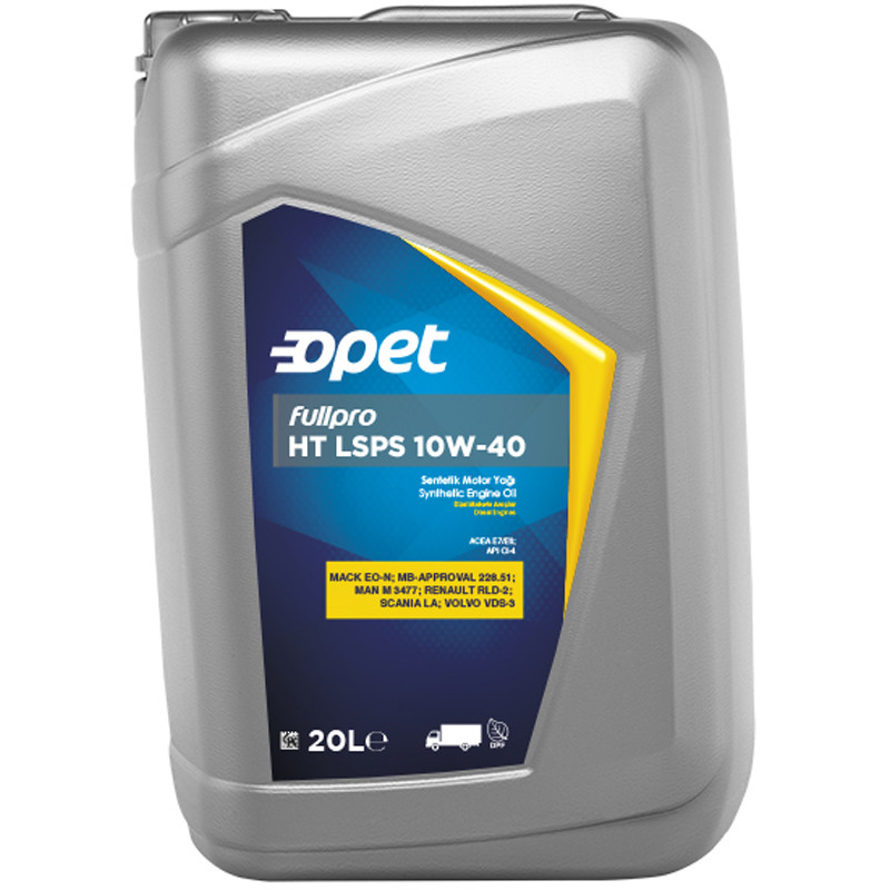 Олива моторна Opet FULLPRO HT LSPS 10W-40 E9/E7/E6 TRUCK синт 20л 10W-40 FULLPRO HT LSPS 20L, фото 1
