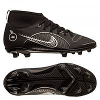 Бутси Nike Mercurial Superfly 8 Club MG Shadow - Black/Metallic Silver/Medium Ash Dj2894-007