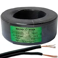 Кабель питания Sound Star 2ж х0,22мм.кв., медь, черный