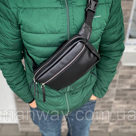 Чоловіча стильна сумка нагрудна слінг через плече поясна Cube 4.0, фото 1