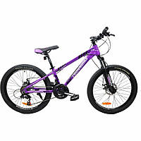 Велосипед CrossBike Everest 2022 Purple 26" рама алюміній — 13"