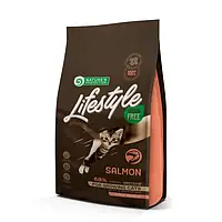 Беззерновой сухой корм Natures Protection Lifestyle Kitten Salmon для котят, с лососем, 400г