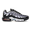 Чоловічі кросівки Nike Air Max Plus TN gray gradient Metallic Silver Найк Аір ТН Плюс сірі повсякденні осінь-весна літо, фото 2