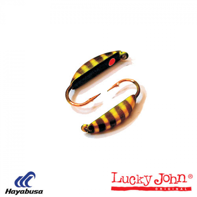 Вольфрамові мормишки Lucky John "Супер Банан" фарбована з петлею, 4 мм, 0,85г