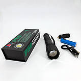 Кишеньковий міні ліхтар Bailong BL-Z01-P50, Довговічний світлодіодний ліхтар LED із зарядкою HL-95, фото 4