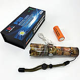 Портативний ліхтар із функцією зарядки Bailong, Світлодіодний ліхтар із зумом Ручний cob JB-69, фото 9