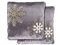 Новогодняя декоративная подушка с вышивкой 50х50 см BST 110702