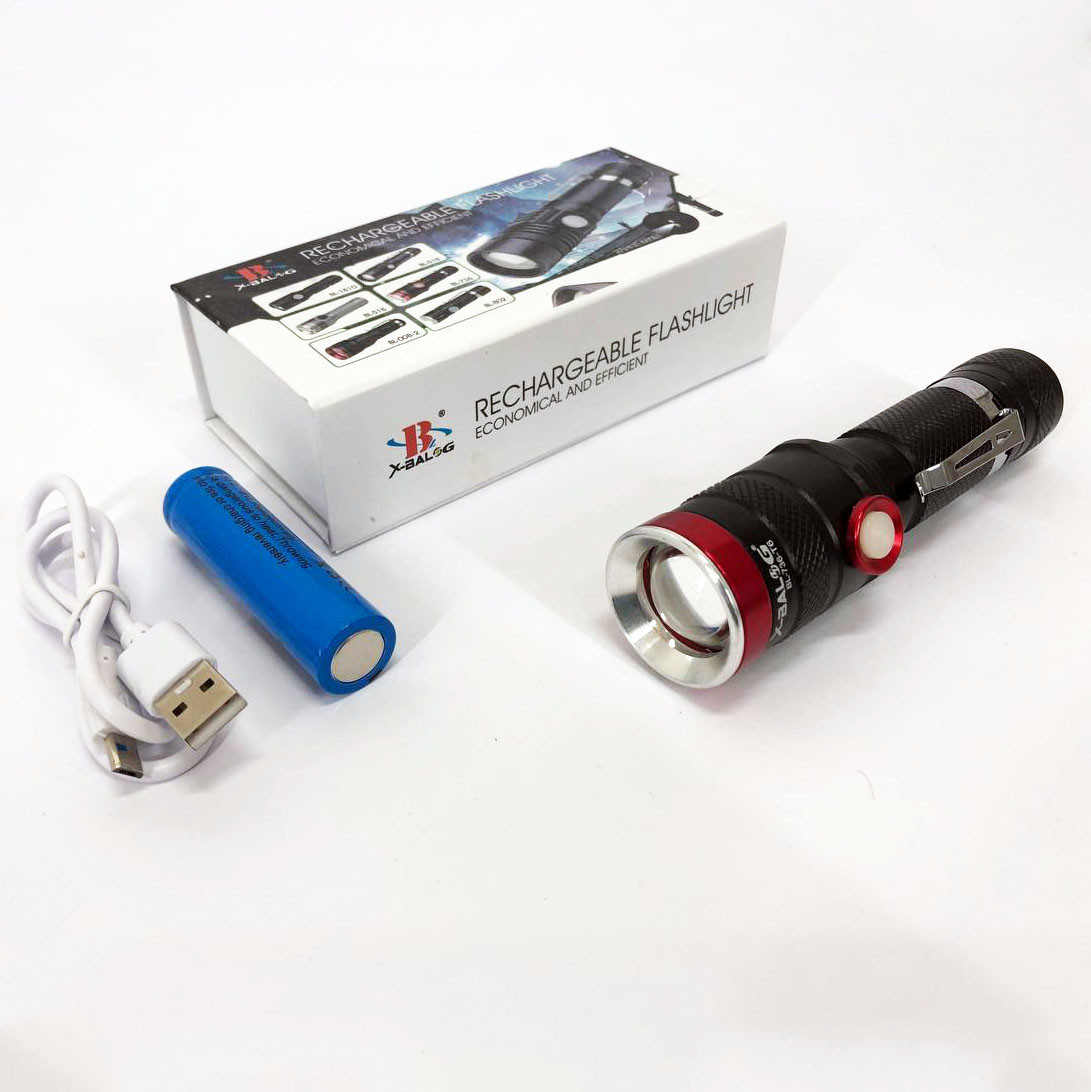 Надпотужний ліхтар лід Bailong, Ліхтарик світлодіодний ручний акумуляторний портативний QO-15, фото 1