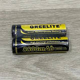 Акумулятор (1шт) 18650 Greelite 4.2V 9.6Wh Li-ion батарейка для ліхтарика BY-81, фото 2
