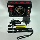 Потужний універсальний ліхтарик Bailong 8626, Ліхтар ручний з функцією зарядки, Фірмовий ручний ліхтар BC-31, фото 7