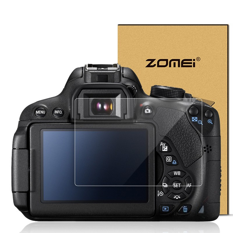 Захист основного та допоміжного LCD екрану ZOMEI для Canon 7D Mark II - загартоване скло
