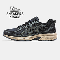 Женские кроссовки Asics Gel Venture 6 Black Khaki, Спортивные кроссовки Асикс Гель Венчуре 6