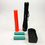 Ручний аварійний ліхтар Police 8668-T6, Потужний світлодіодний ліхтар ручний металевий ED-45, фото 6