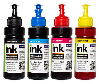 Комплект чорнил ColorWay Epson (4х100мл) L-100/200 series BK/С/M/Y (CW-EW101SET01)