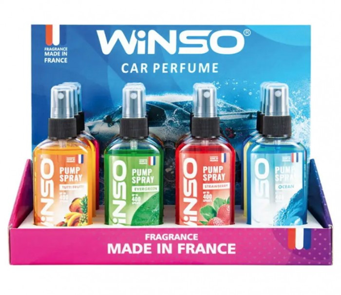 Освіжувач повітря WINSO Pump Spray,спрей 75мл., MIX №1 (12шт./ящ), фото 1