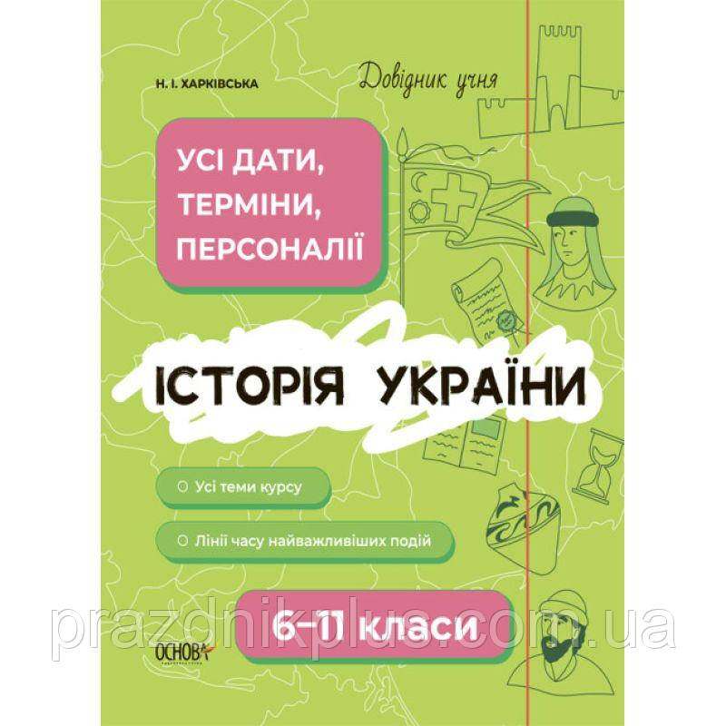 Довідник учня Основа Історія України Усі дати, терміни, події 6-11 класи Харківська
