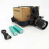 Потужний ліхтар на голову Bailong, Перезарядний налобний ліхтар Head Lamp, Ліхтарик налобний потужний TF-67, фото 7