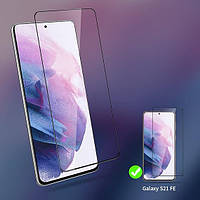 Комплект защитного стекла 2 шт DEINODON для Samsung Galaxy S21 FE (с черной рамкой)