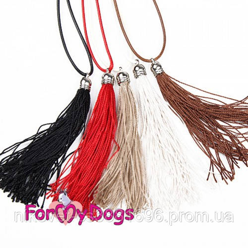 Ринговка для выставки собак на ринге For My Dogs шелковая,125см черного ...