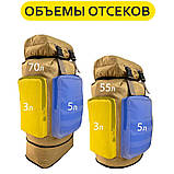Бойовий рюкзак штурмовий 70 л, Солдатський рюкзак ЗСУ, Рюкзак для армії, Рюкзак RI-438 туристичний армійський, фото 3