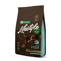 Беззерновой сухой корм Natures Protection Lifestyle Adult Cat White Fish для взрослых кошек, с белой рыбой