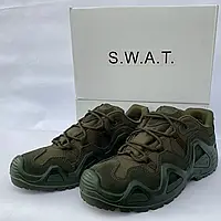 Тактические Кроссовки S.W.A.T олива, водонепроницаемая обувь для военных, (46 размер)