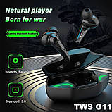 Бездротові навушники якісні TWS Bluetooth Bakey G11, Навушники для спорту EZ-843 з шумопоглинанням, фото 6