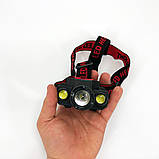 Надпотужний налобний ліхтар Bailong BL-1805, Налобний ліхтар з кріпленням на голову BM-42, фото 3