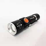 Багатофункціональний тактичний ліхтар X-Balog, Пилозахищений ліхтар, Тактичні ліхтарі акумуляторні XD-53, фото 10