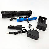 Ліхтар протиударний водонепроникний, Тактичний ліхтар з діодом Потужний світлодіодний FB-18, фото 5