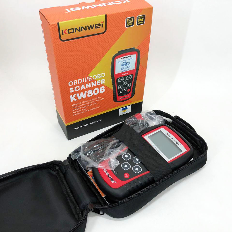 Для легкових авто Konnwei KW808 OBD II/EOBD, Устаткування для діагностики машини, BX-165 Тестер діагностика, фото 1