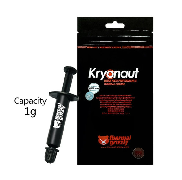 Термопаста THERMAL GRIZZLY Kryonaut 1g — 12.5W/m (TG-K-001-RS) Original