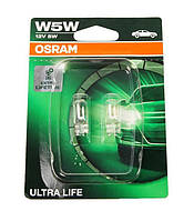 Лампа розжарювання W5W 12V 5W, арт.: 2825ULT-02B, Вир-во: Osram