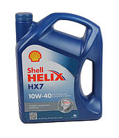 Моторное масло Shell Helix HX7 10W-40 API SN/CF, ACEA A3/ B3/ B4, 4л