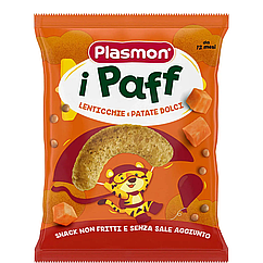 PLASMON Снек "Сочевиця,солод.картопля"15г з 12 міс