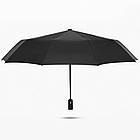Парасолька складна автоматична на 10 спиць / Велика парасоля від дощу / Чоловіча подвійна парасолька / Жіноча парасоля, фото 5