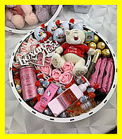 Вкусный подарочный набор со сладостями для девушки, набор в форме рафаэлло для жены, мамы, ребенка NDB-59