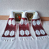 Вишивані рушники для ікон молодих 140*30 см, фото 4