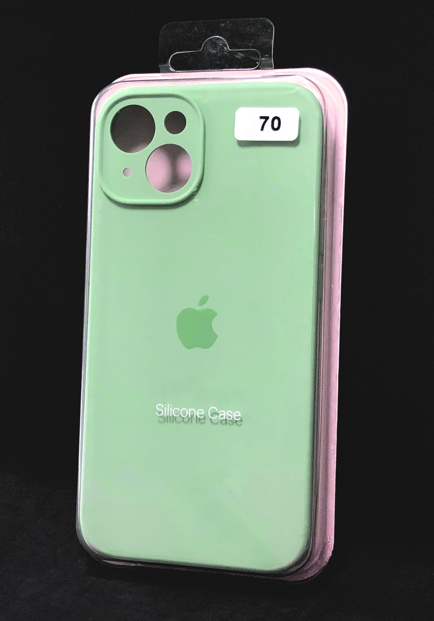 Чохол для телефону iPhone 14Plus Silicone Case original FULL Camera №70 mint (4you), фото 1