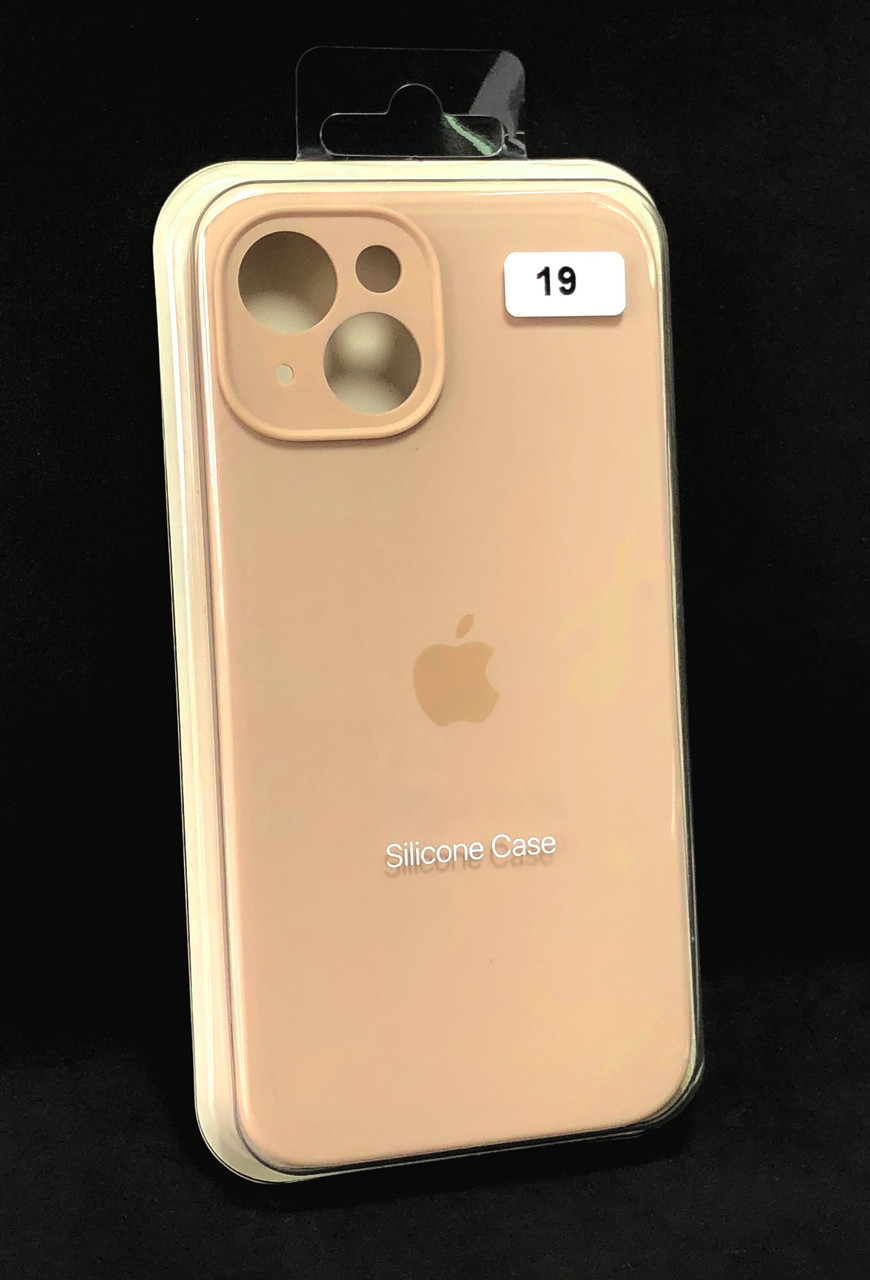 Чохол силіконовий для телефону iPhone 13 Silicone Case Orig FULL Camera №19 pink sand 4you