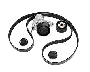 Натягувач + ролик + ремінь генератора на Renault Scenic IV 16-> 1.6dCi - Renault (Оригінал) - 117201627R