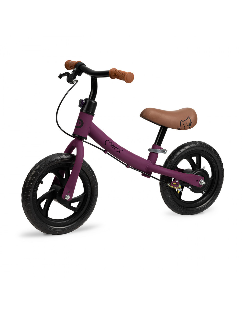 Двоколісний біговел з ручним гальмом MoMi Breki ROBI00058 фіолетовий, фото 1
