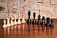 Шахові фігури з дерева ручної роботи чорні, фото 2